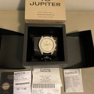 New in Box Mission to Jupiter Omega Swatch Watch